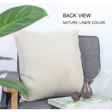 Just One More Chapter Throw Pillow Case Cushion Cover Book Lovers Linen 18 x 18 Inch