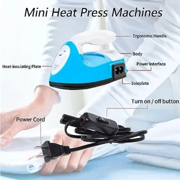 GoLashFun Mini Craft Iron, Portable Heat Press Machine