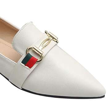 Modenpeak Classic Horsebit Slip-On Ballet Flats for Women