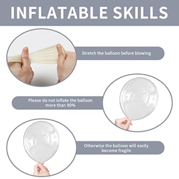 Premium Clear Balloons 151PCS for Party Decoration