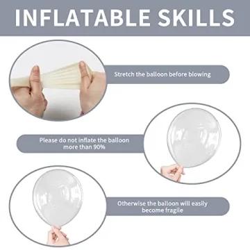 Premium Clear Balloons 151PCS for Party Decoration
