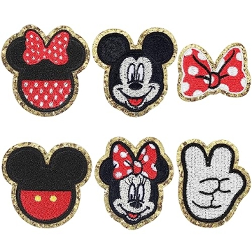 Cute Mouse Clothing Patches - 6PCS Iron On Emblem Set