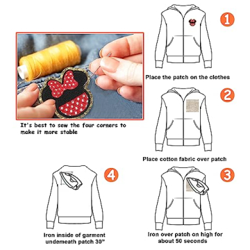 Cute Mouse Clothing Patches - 6PCS Iron On Emblem Set