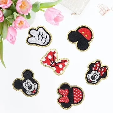 Cute Mouse Clothing Patches - 6PCS Iron On Emblem Set