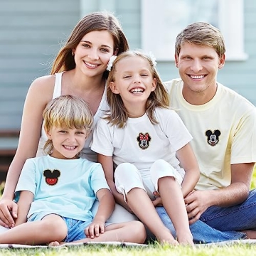 Cute Mouse Clothing Patches - 6PCS Iron On Emblem Set