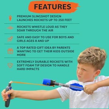 Rocket Howler Kids Toy Launcher for Outdoor Fun 8+