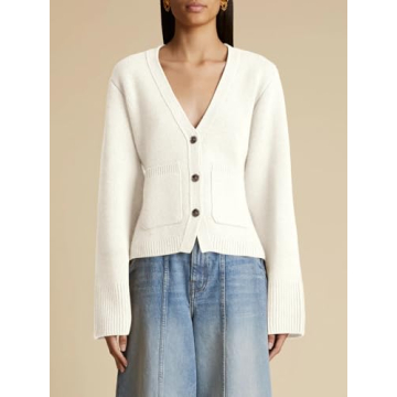 Chic Saodimallsu Women’s Cardigan with Pockets and V Neck