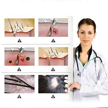 5 Pack Hair Growth Serum,Ginger Biotin Hair Regrowth Serum Prevent Hair Loss and Natural Serum for T...