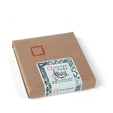 Zentangle Original Square Paper Tiles Gray for Art