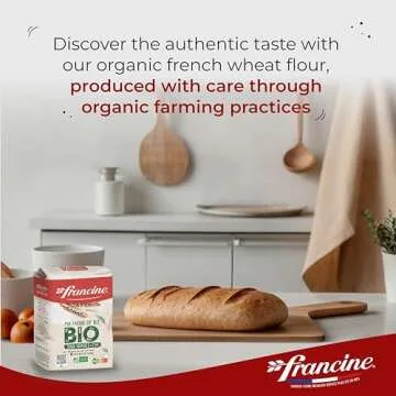 Francine Farine de Ble Bio - French All Purpose Organic Wheat Flour - 2.2 lbs (Pack of 2)