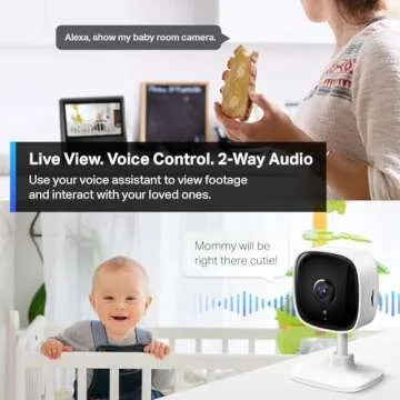 TP-Link Tapo 2K Security Camera for Baby Monitor, Dog Camera w/Motion Detection, 2-Way Audio, Night Vision, Cloud & SD Card Storage (Up to 256 GB), Works w/Alexa & Google Home, 2-Pack (Tapo C110P2)