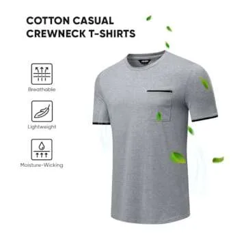 Shop JMIERR Men's Comfort Crewneck T-Shirts 3 Pack