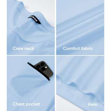 Shop JMIERR Men's Comfort Crewneck T-Shirts 3 Pack