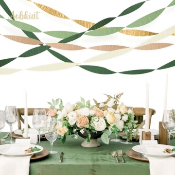 Vibrant 5 Rolls Crepe Paper Streamers for Celebrations