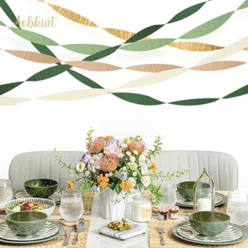 Vibrant 5 Rolls Crepe Paper Streamers for Celebrations