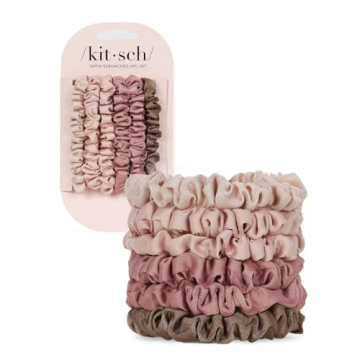 Kitsch Silk Scrunchies No Crease All Hair Types Terracotta