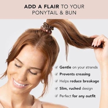 Kitsch Silk Scrunchies No Crease All Hair Types Terracotta