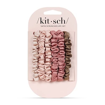 Kitsch Silk Scrunchies No Crease All Hair Types Terracotta