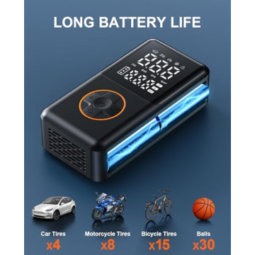 NUSTE Tire Inflator Portable Air Compressor - Fast Inflation