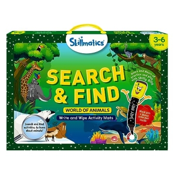 Skillmatics Preschool Learning Activity - Search and Find Animals, Educational Game, Reusable Toys, ...