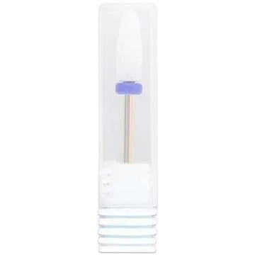 Pana Professional Ceramic White Flame Cone Shaped Bit Nail Drill 3/32" Shank Size (Medium, Flame Bit)