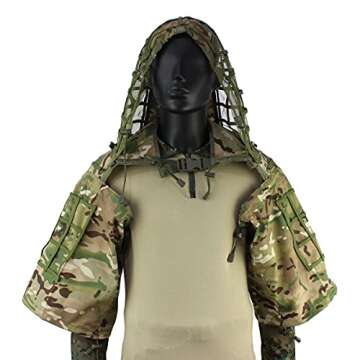 Tactical Sniper Ghillie Base Camouflage Hunting Military Ghillie Suit Foundation