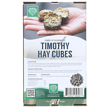 Nutritious Timothy Hay Cubes for Small Pets | 100% Natural