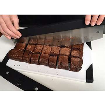 Premium Pizza Cutter by Checkered Chef - Rocker Blade With Protective Cover/Case/Holder/Sheath. Heavy Duty Stainless Steel with Premium Comfort Grip Handle. Dishwasher Safe.