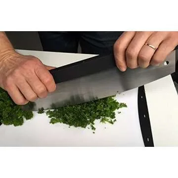 Premium Pizza Cutter by Checkered Chef - Rocker Blade With Protective Cover/Case/Holder/Sheath. Heavy Duty Stainless Steel with Premium Comfort Grip Handle. Dishwasher Safe.