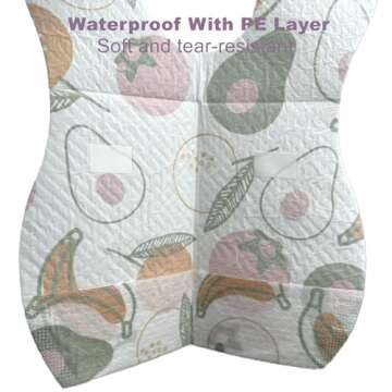 SUNVENO Disposable Baby Bibs for Easy Cleanup