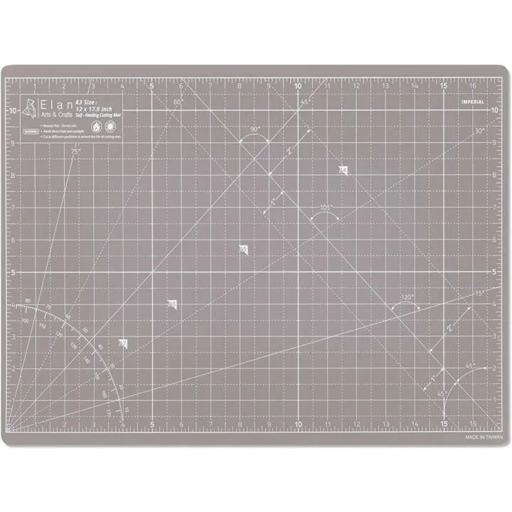 Elan A3 Black/Taupe Self Healing Craft Mat 18x12