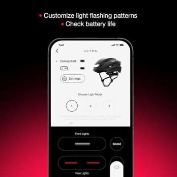 Lumos Ultra Smart Helmet with LED Lights and Turn Signals