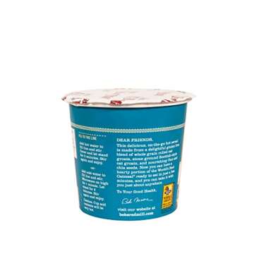Bob's Red Mill Classic Oatmeal Cup, 1 cup (Pack of 12) - Non GMO, Organic, Whole Grain, Vegan, Kosher
