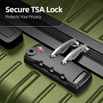 Durable BEOW 4 Piece Expandable Luggage Set for Easy Travel