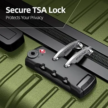 Durable BEOW 4 Piece Expandable Luggage Set for Easy Travel