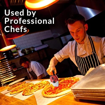 Pizza Cutter with Grip - Super Sharp & Easy to Use