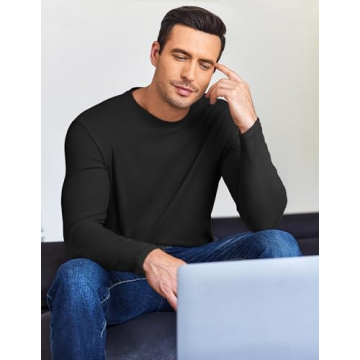 Ekouaer Men's Warm Long Sleeve Thermal Undershirt