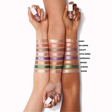 e.l.f. Liquid Metallic Eyeshadow, Quick-Drying, Long-Lasting, Gel-Based Formula For One-Swipe Pigmented Coverage, Vegan & Cruelty-Free, Comet