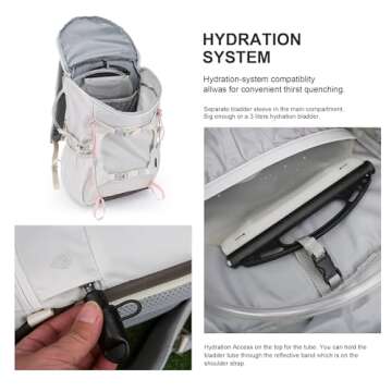 MOUNTAINTOP 28L Lightweight Hiking Backpack for Travel