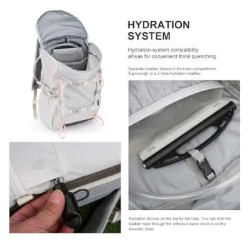 MOUNTAINTOP 28L Lightweight Hiking Backpack for Travel