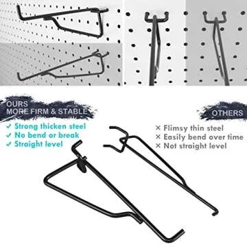 Pegboard Hooks Set for Ultimate Craft Organization