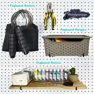 Pegboard Hooks Set for Ultimate Craft Organization