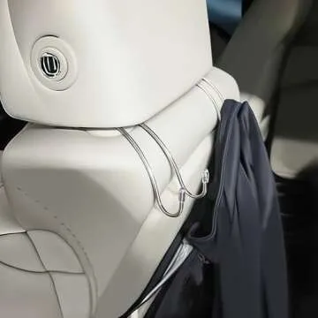 Convenient Headrest Hooks for Purses and Bags, 4 Pack