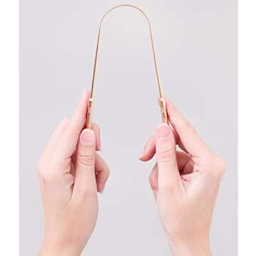 Wowe Lifestyle Tongue Scraper Cleaner Metal - No Bad Breath, and Halitosis - Pack of 2 (Copper)