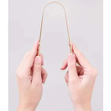 Wowe Lifestyle Tongue Scraper Cleaner Metal - No Bad Breath, and Halitosis - Pack of 2 (Copper)