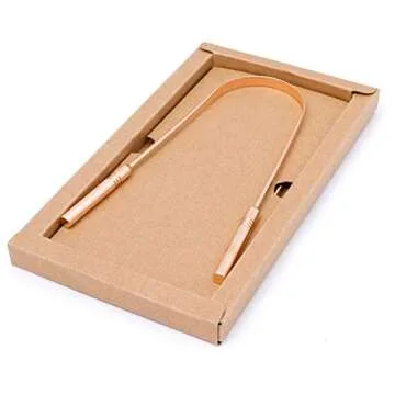 Wowe Lifestyle Tongue Scraper Cleaner Metal - No Bad Breath, and Halitosis - Pack of 2 (Copper)