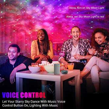 Star Projector with Smart Control & LED Nebula Effects