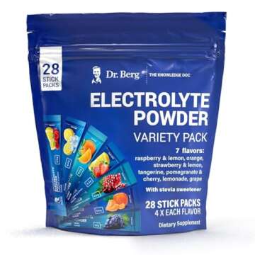 Premium Sugar Free Electrolyte Powder Packets - 28 Hydration Packs