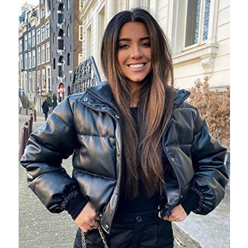 GZDMFS Women's Quilted Lightweight Jacket Warm Casual Coat