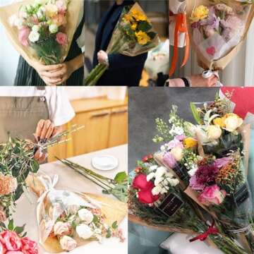 Jutieuo 50 Pcs Flower Bags - Perfect for Any Occasion